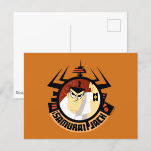 Carte Postale Jack Samurai Dans Le Cadre Futuriste Aku