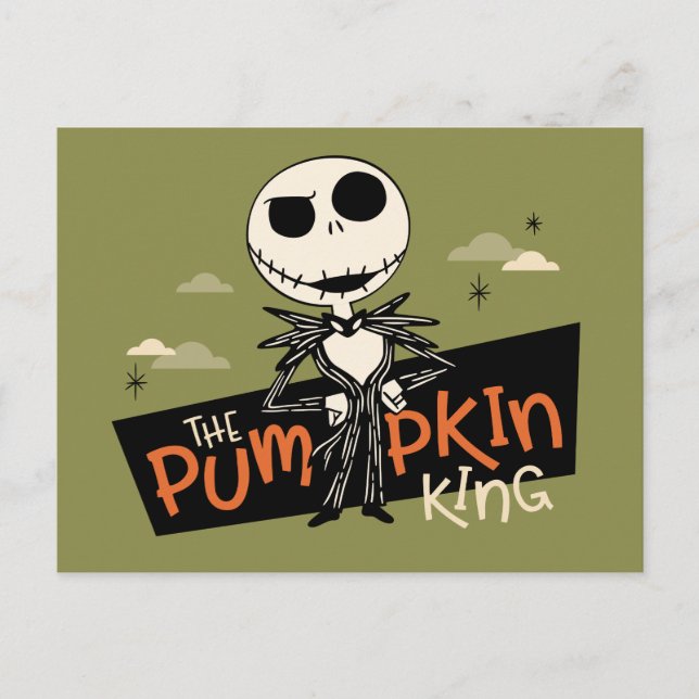 Carte Postale Jack Skellington le roi Citrouille (Devant)