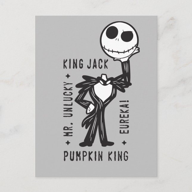 Carte Postale Jack Skellington | M. Unchance (Devant)