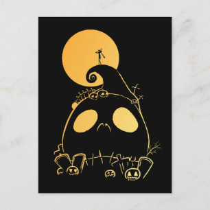 Carte Postale Jack Skellington sur Jack Theme Spiral Hill