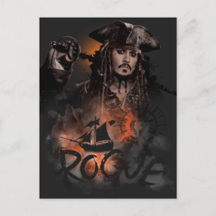 Carte Postale Jack Sparrow - Rogue