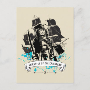 Carte Postale Jack Sparrow - Trickster des Caraïbes