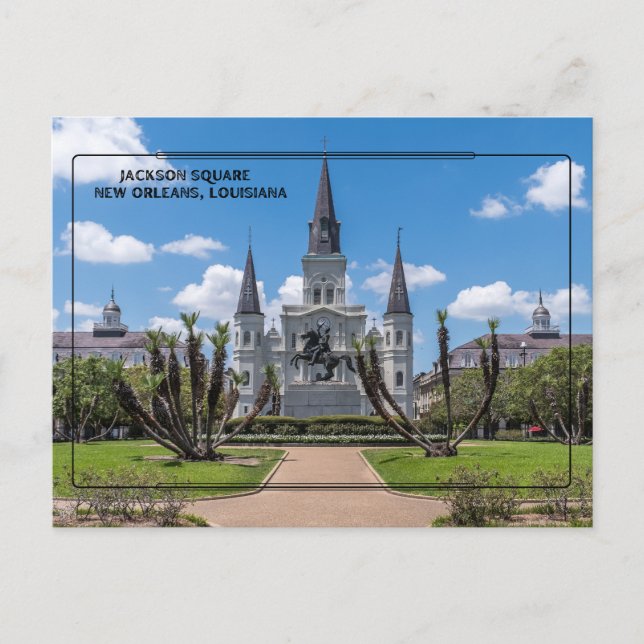 Carte Postale Jackson Carré, NOLA (Devant)