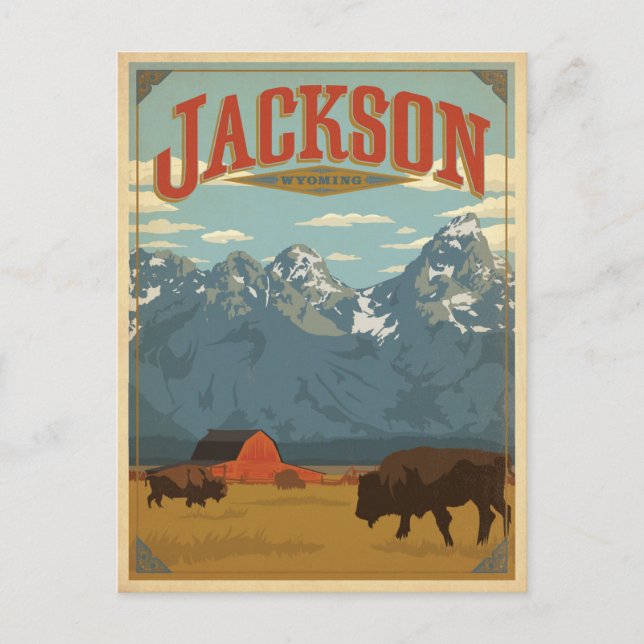 Carte Postale Jackson, WY (Devant)