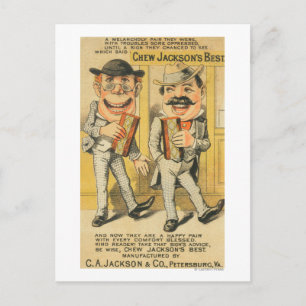 Carte Postale Jackson's Best Chew Advertisement