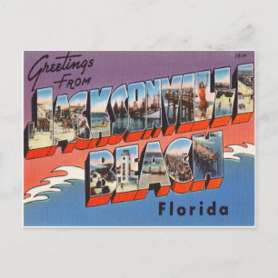 Carte Postale Jacksonville Beach Floride