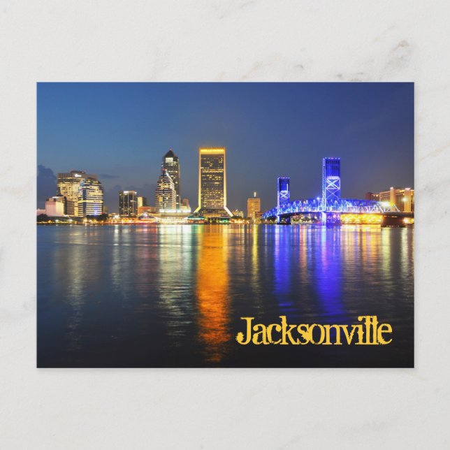 Carte Postale Jacksonville, Floride, États-Unis (Devant)