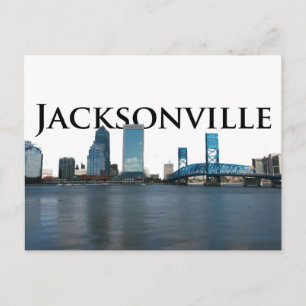 Carte Postale Jacksonville Skyline avec Jacksonville dans le cie