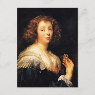 Carte Postale Jacob Jordaens - Portrait d'une jeune femme