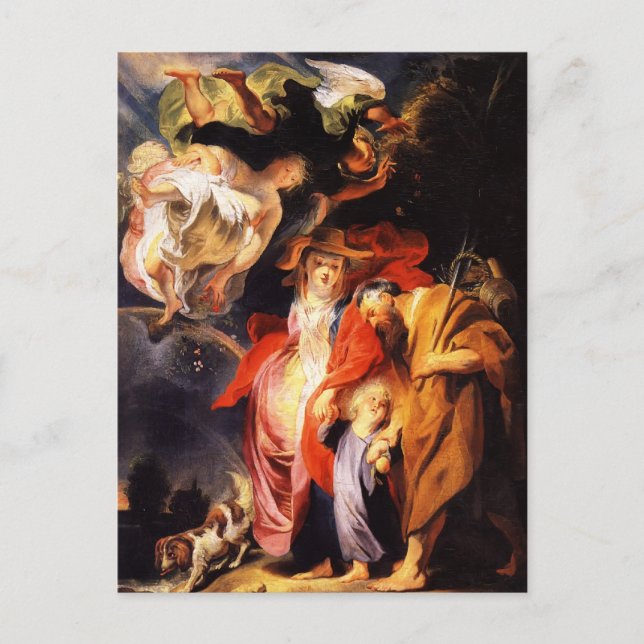Carte Postale Jacob Jordaens - Retour d'Egypte de la Sainte Fami (Devant)