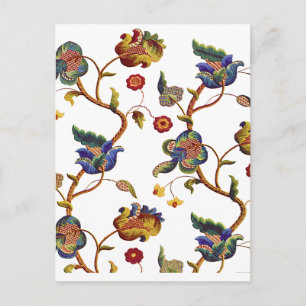 Carte Postale Jacobean brodé Albemarle Motif