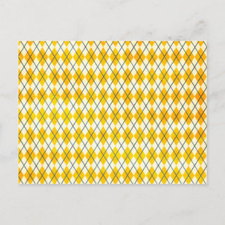 Carte Postale Jacquard jaune