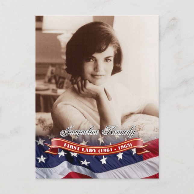 Carte Postale Jacqueline Kennedy, Première Dame des Etats-Unis (Devant)