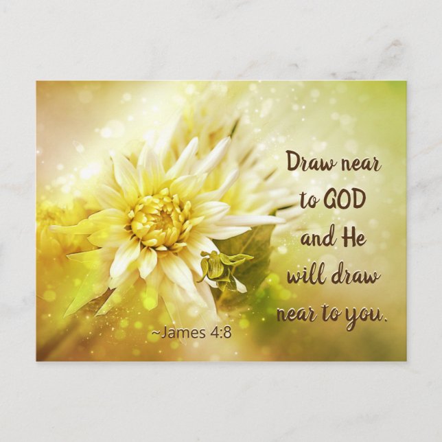 Carte Postale Jacques 4:8 Il s'approchera de Dieu, Il s'approche (Devant)