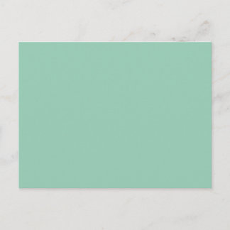 Carte Postale Jade Vert couleur solide