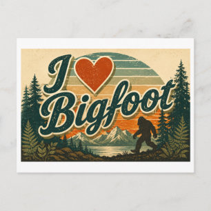 Carte Postale "J'adore Bigfoot"