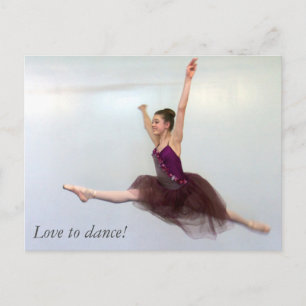 Carte Postale J'adore danser !