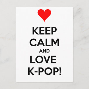 Carte Postale J'adore K-Pop !