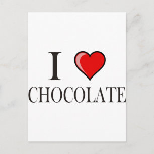 Carte Postale J'adore le chocolat