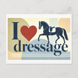 Carte Postale "J'adore le dressage"