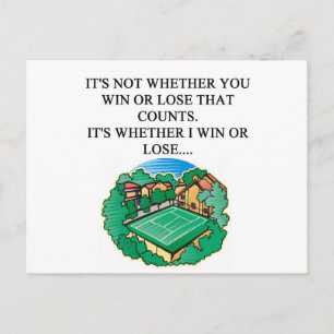 Carte Postale j'adore le tennis