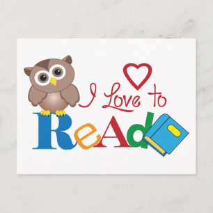 Carte Postale J'adore lire