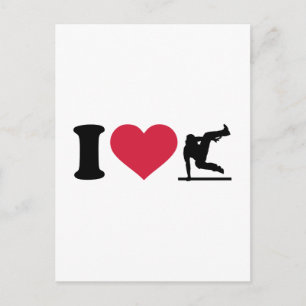 Carte Postale J'adore Parcouring