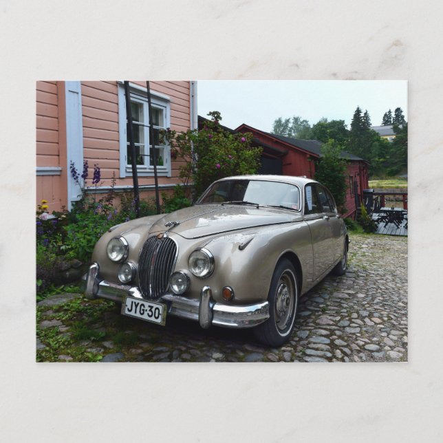 Carte Postale Jaguar Mark 2 à Porvoo, Finlande (Devant)