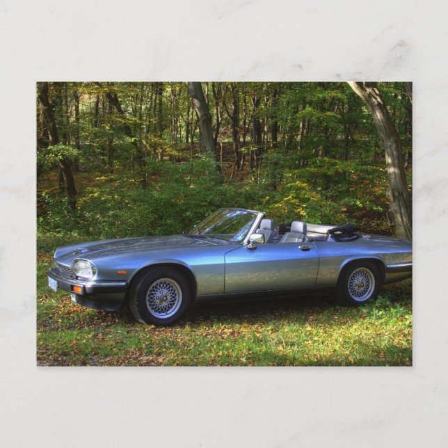 Carte Postale Jaguar XJS V12 Cabriolet (Devant)