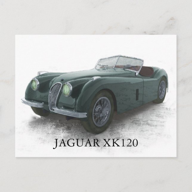CARTE POSTALE JAGUAR XK120 (Devant)