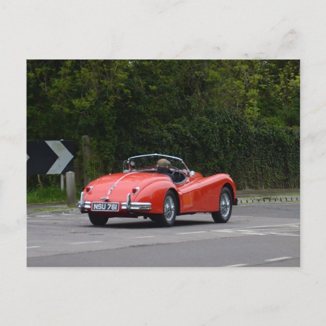 Carte Postale Jaguar XK140 (Devant)