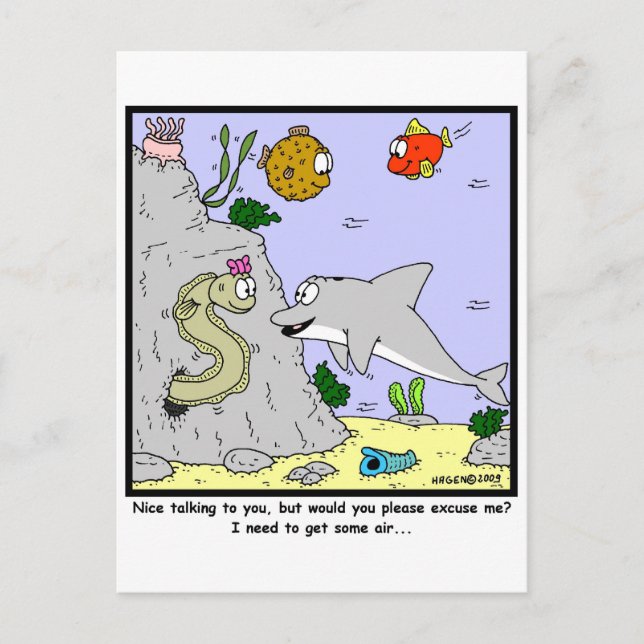 Carte Postale J'ai besoin d'air (Devant)