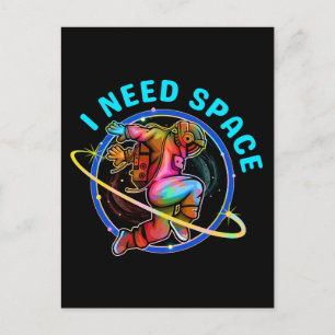 CARTE POSTALE J'AI BESOIN D'ESPACE