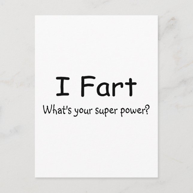 Carte Postale J'Ai De La Peur Qui Fait De Votre Super Puissance (Devant)