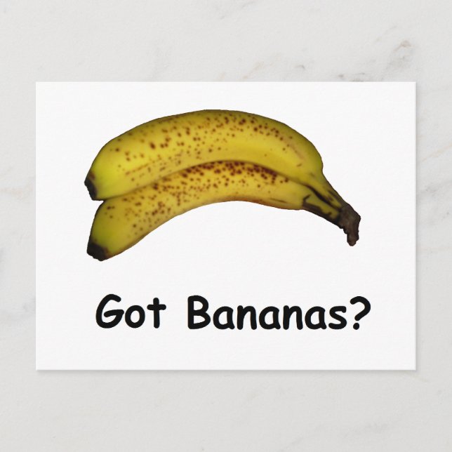 Carte Postale J'ai des bananes (Devant)