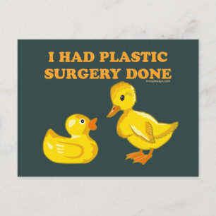 Carte Postale J'Ai Fait Chirurgie En Plastique