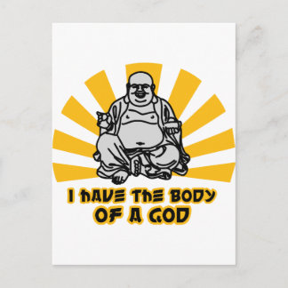 Carte Postale j'ai le corps d'un dieu