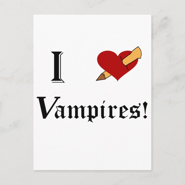 Carte Postale J'Ai Slay Vampires (Devant)