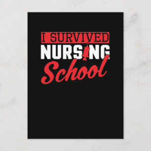 Carte Postale J'ai survécu à l'école de soins infirmiers