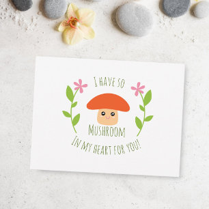 Carte Postale J'Ai Tellement De Champignons Dans Mon Coeur Pour 