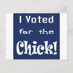 Carte Postale J'ai voté pour le poussin