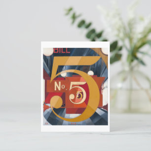 Carte Postale J'ai vu la figure 5 en or   Charles Demuth  