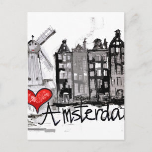 Carte Postale J'aime Amsterdam
