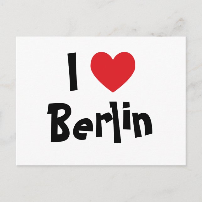 Carte Postale J'aime Berlin (Devant)