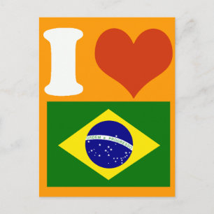 Carte Postale J'aime Brasil