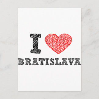 Carte Postale J'aime Bratislava