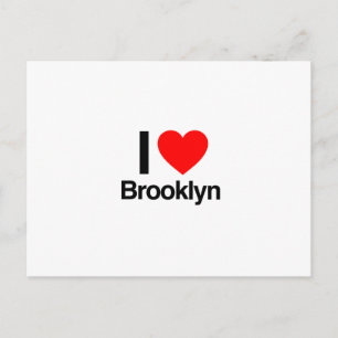 Carte Postale j'aime brooklyn