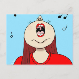 Carte Postale J'aime chanter