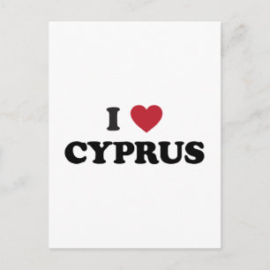 Carte Postale J'aime Chypre