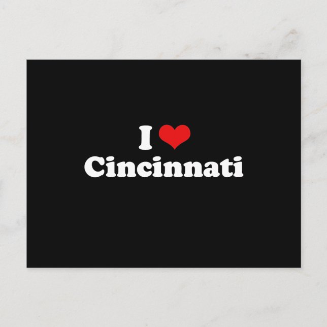 CARTE POSTALE J'AIME CINCINNATI (Devant)